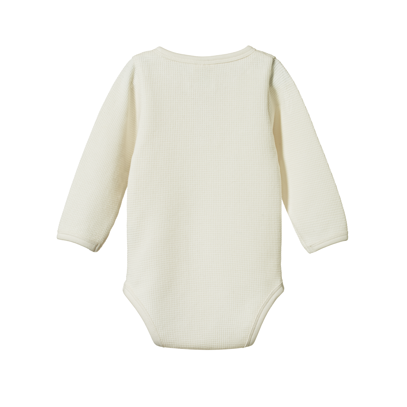 HENLEY L/S BODYSUIT WAFFLE | Natural-Extra Img - 2