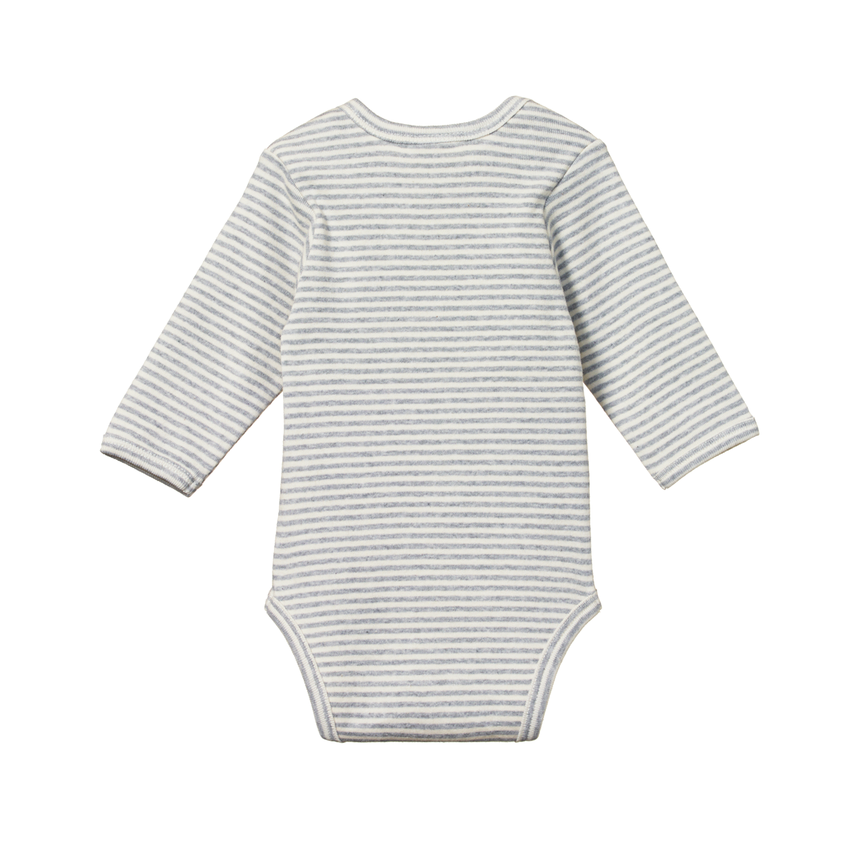 L/S KIMONO BODYSUIT | Grey Marl Stripe-Web-hover