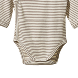 L/S KIMONO BODYSUIT | Mushroom Pinstripe-Extra Img - 1