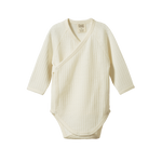 MER ESS L/S KIMONO BODYSUIT POINTELLE | Natural-Web-front