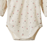 L/S KIMONO BODYSUIT POINTELLE | Posey Blossom Print-Extra Img - 3