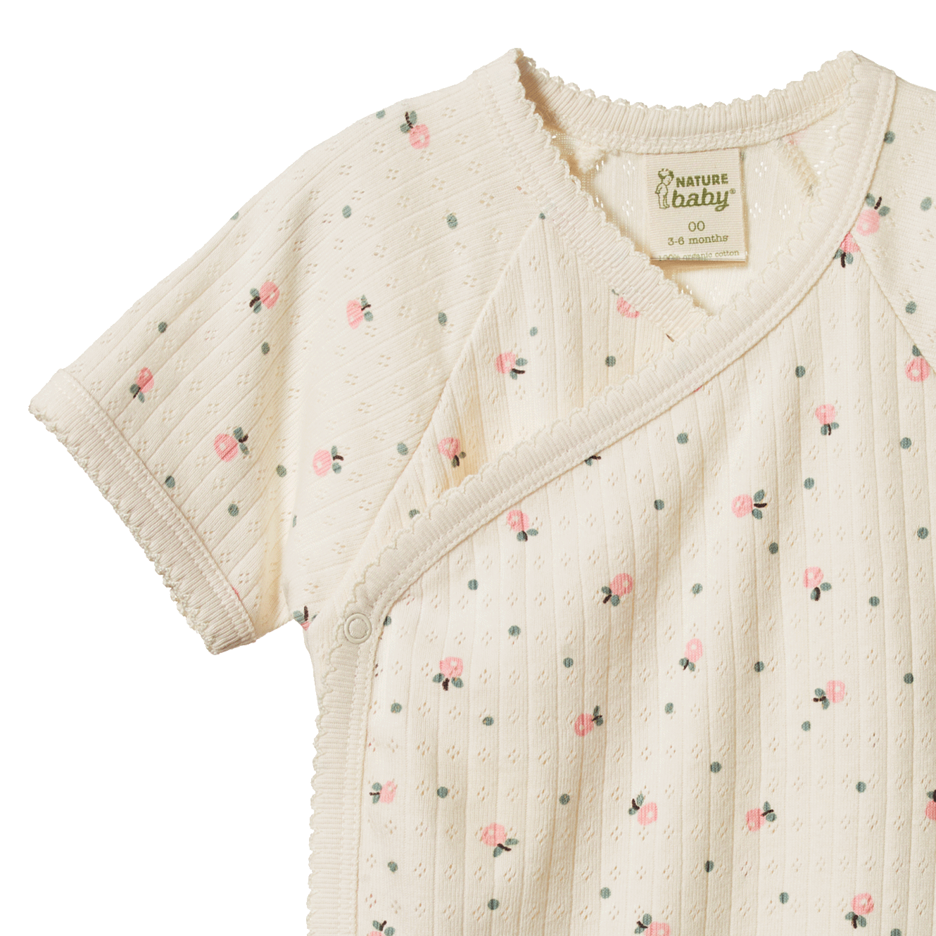 S/S KIMONO BODYSUIT POINTELLE | Posey Blossom Print-Web-hover