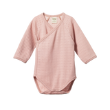 L/S KIMONO BODYSUIT POINTELLE | Rose Bud-Web-front