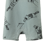 S/S QUINCY ROMPER | Raccoon Rhapsody Print-Extra Img - 1