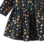 L/S TWIRL DRESS | Navy Pollyanna Print-Extra Img - 4