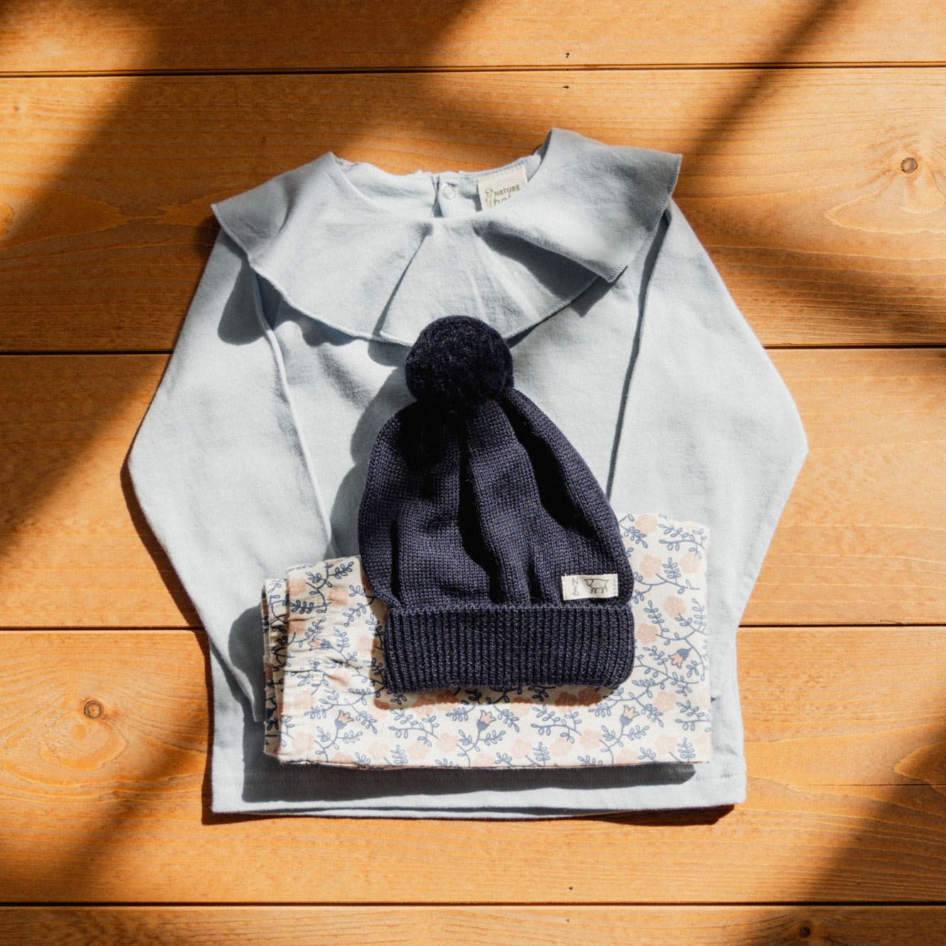 TATE RUFFLE TOP | Celestial Blue-Extra Img - 1