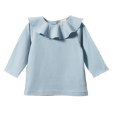 TATE RUFFLE TOP | Celestial Blue-Web-front