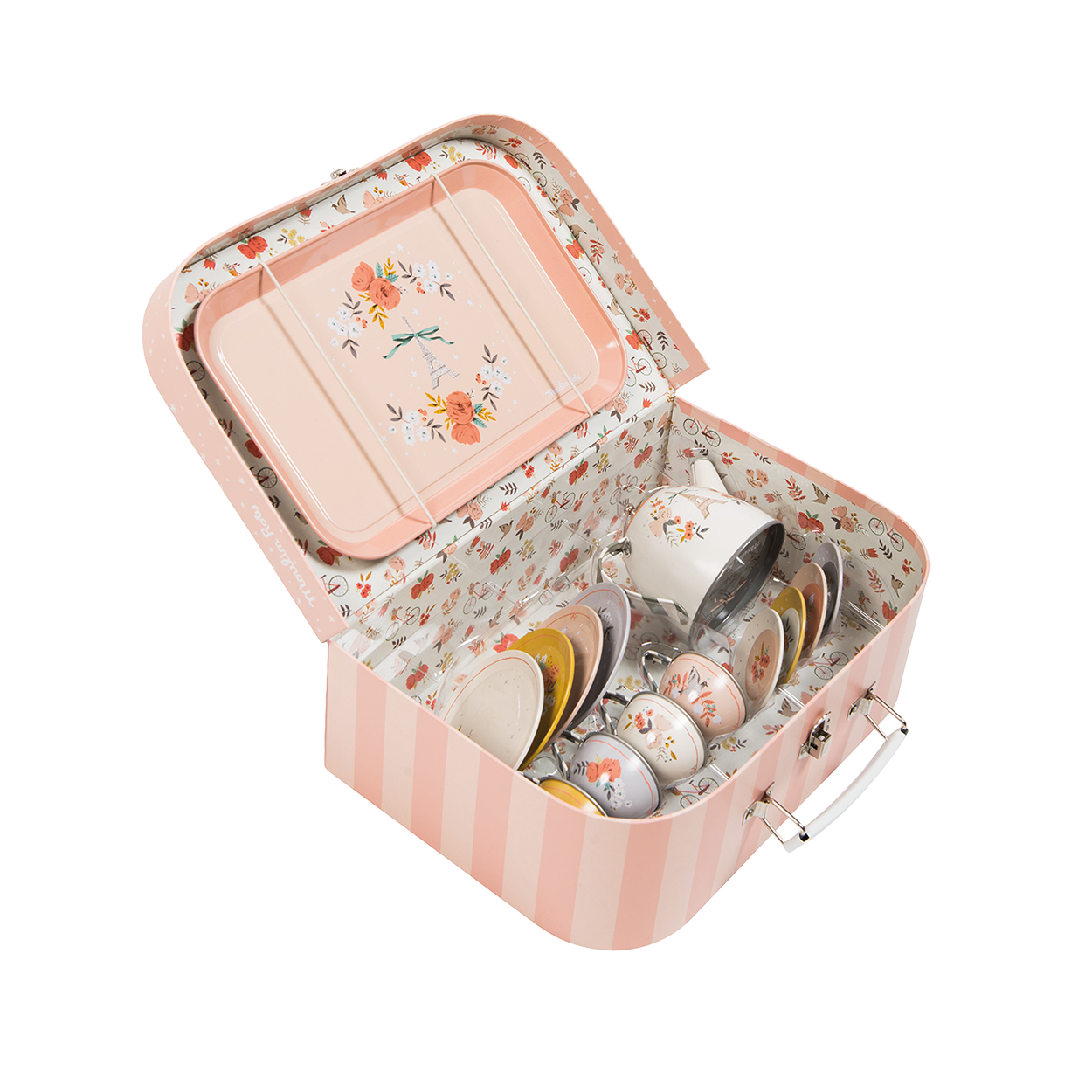 TIN TEA SET SUITCASE THE PARISIAN | None-Web-front