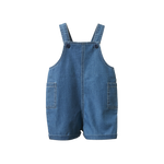 TUCKER SHORTIE OVERALLS CHAMBRAY | Sky-Web-front