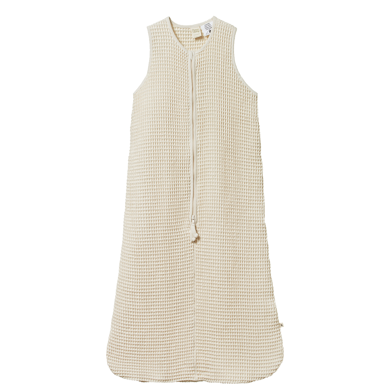 WAFFLE SLEEPING BAG | Natural-Web-front