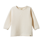 WAFFLE TEE | Natural-Web-front