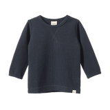 WAFFLE TEE | Navy-Web-front