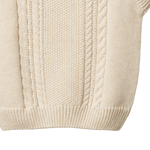 WALTER VEST | Oatmeal Marl Cable Knit-Extra Img - 5