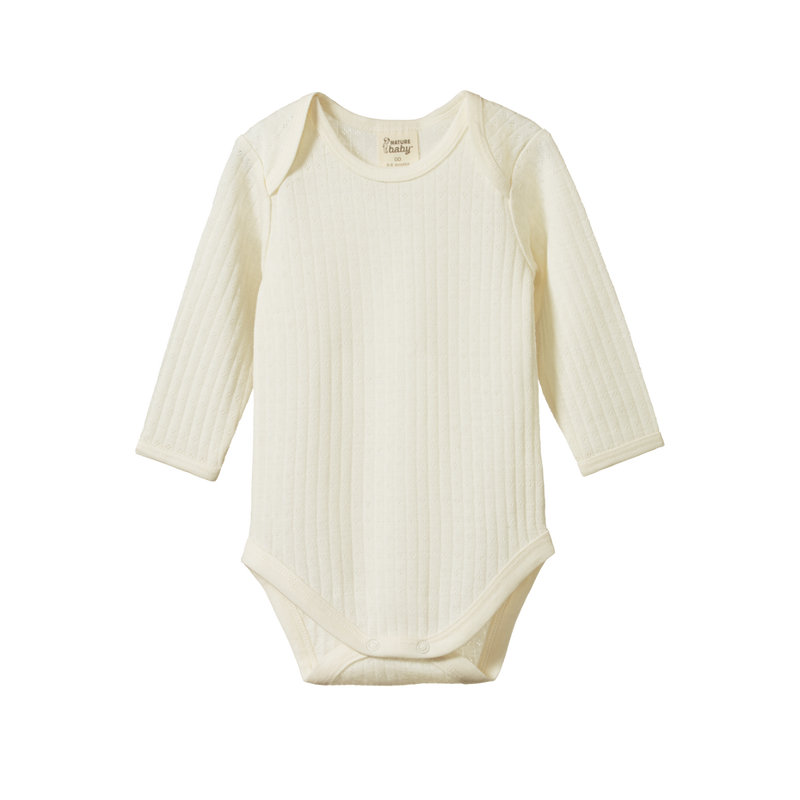 Ribbed long sleeve bodysuit baby discount