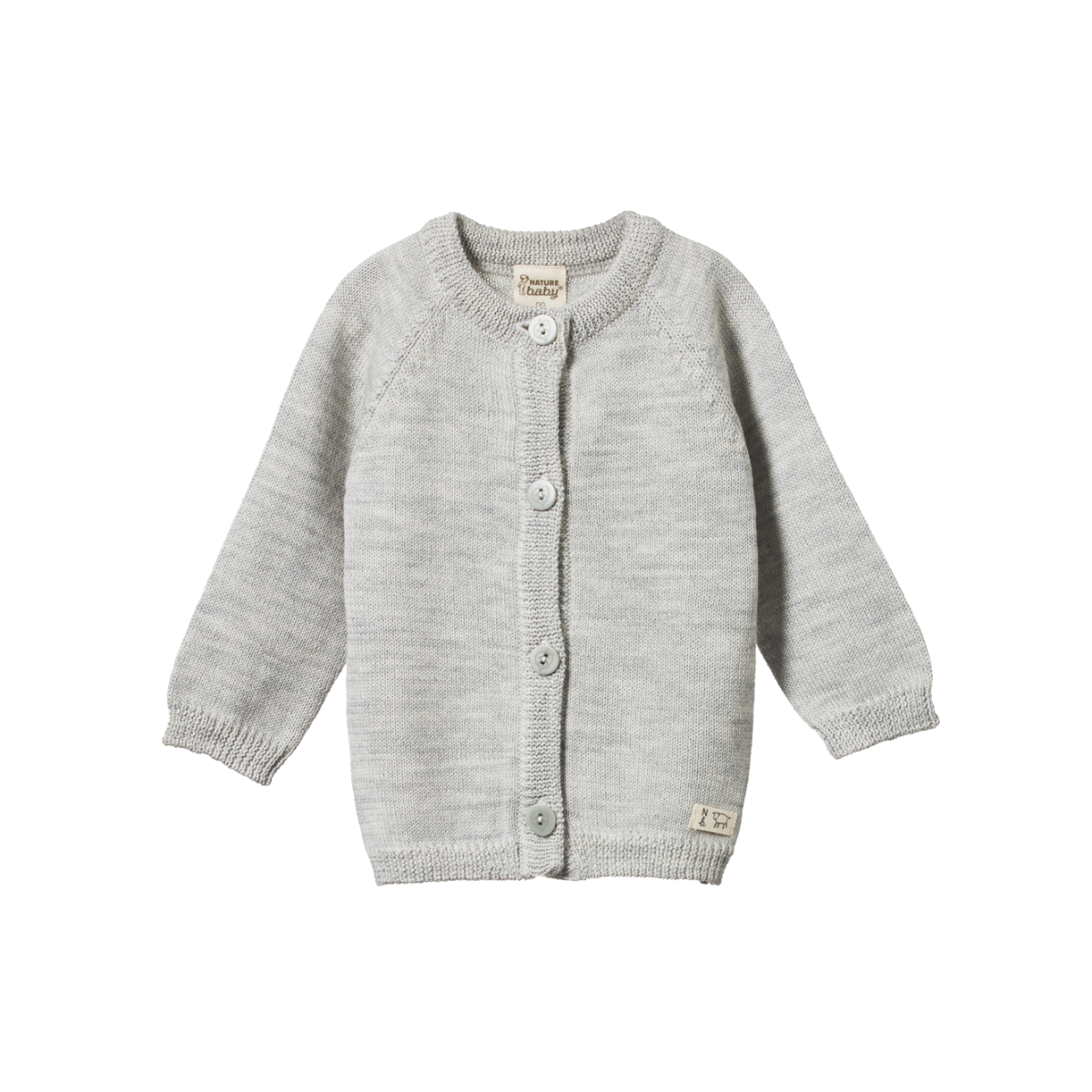 Grey sales cardigan wool