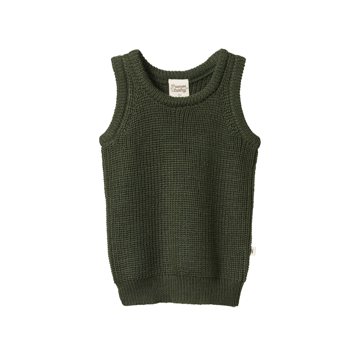Green on sale knitted vest