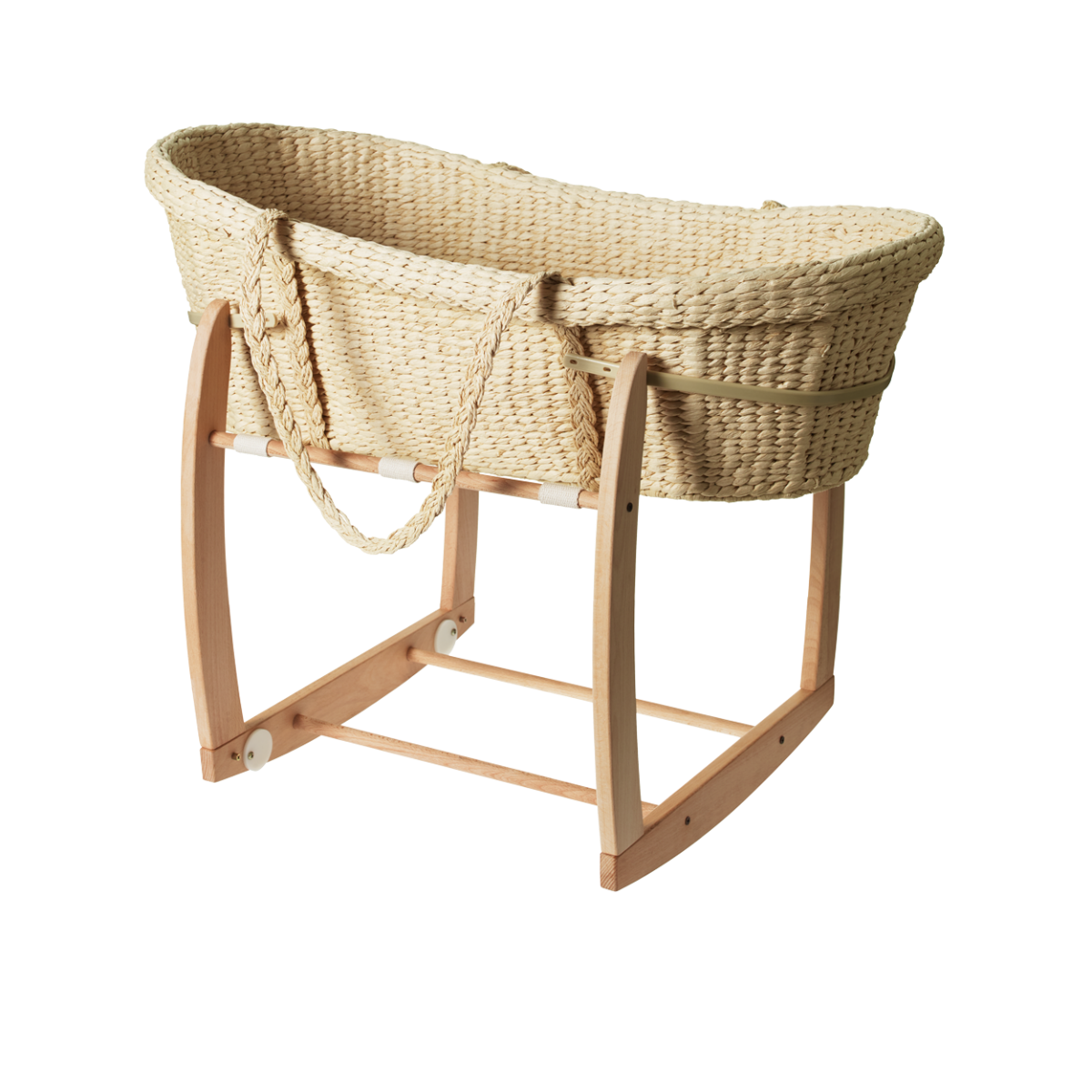 Wicker baby bassinet with stand store